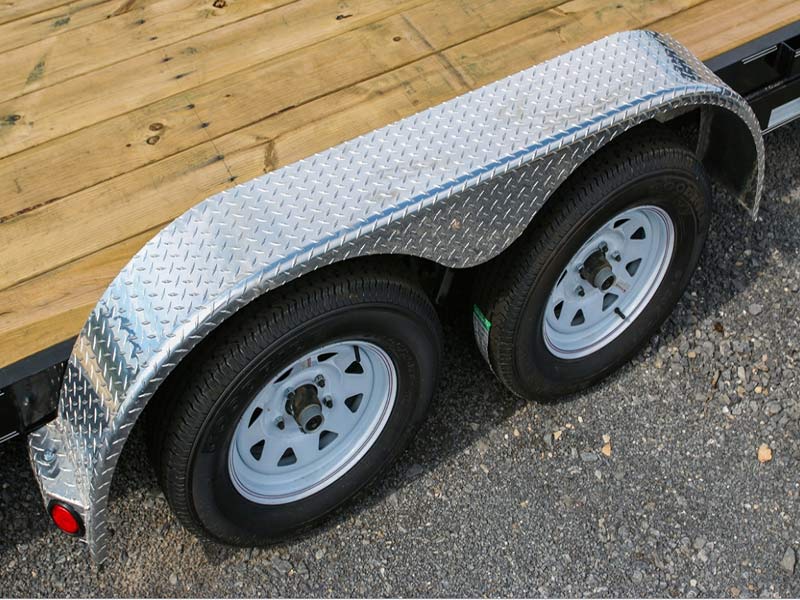 Aluminum trailer fenders diamond plate